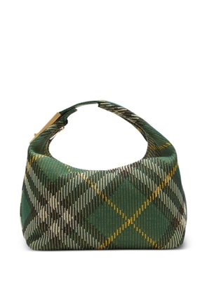 Burberry medium Peg check-pattern shoulder bag - Green
