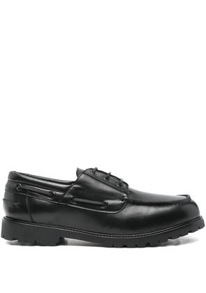 Studio Nicholson Guston leather lace-up boat shoes - Black
