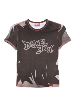 Diesel logo-print t-shirt - Brown