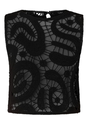 PINKO crochet sleeveless top - Brown