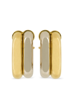 Rabanne two-tone hoop earrings - Silver