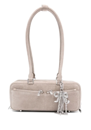 Self-Portrait bow-detail tote bag - Grey