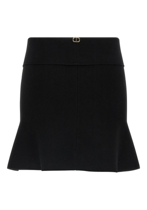 TWINSET folded-top flared skirt - Black