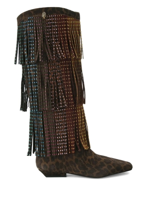 Kurt Geiger London Western Fringe boots - Brown