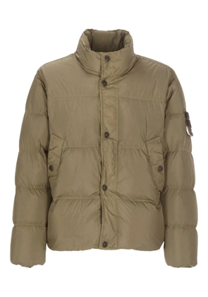Stone Island logo-patch puffer-jacket - Green