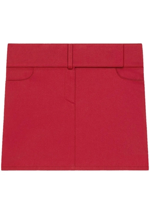 Courrèges belted mini skirt - Red