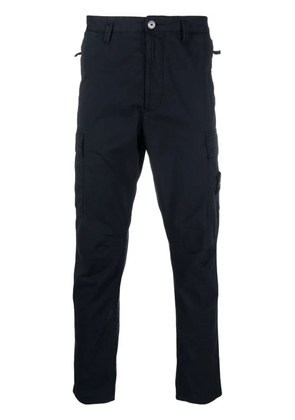 Stone Island stretch-cotton cargo pants - Blue