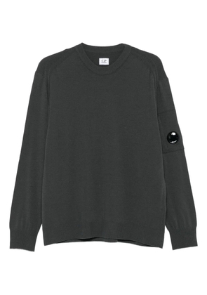 C.P. Company lens-detail crew-neck sweater - Grey