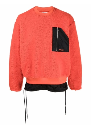 AMBUSH patch pocket logo jumper - Orange
