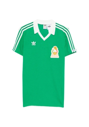 adidas V-neck striped T-shirt - Green