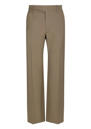Dolce & Gabbana straight-leg virgin-wool trousers - Neutrals
