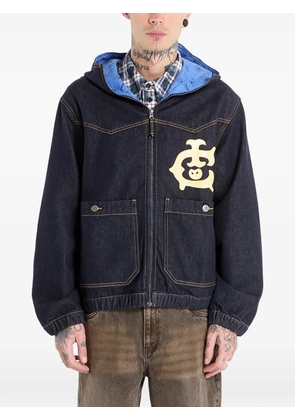 ICECREAM Western panelled zip jacket - Blue