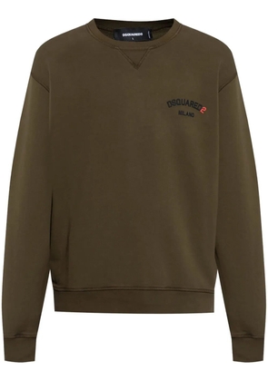 DSQUARED2 logo-appliqué sweatshirt - Brown