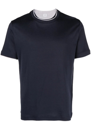 Eleventy crew-neck cotton T-shirt - Blue