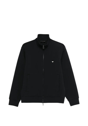 Emporio Armani zip mock-neck sweatshirt - Blue