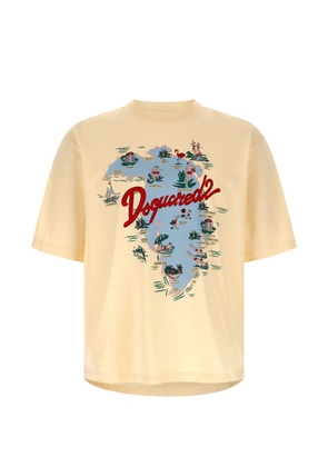 DSQUARED2 printed crew neck T-shirt - Neutrals