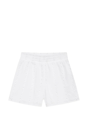 ANINE BING Eyelet kam shorts - White