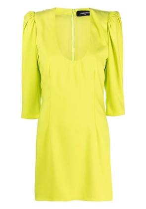DSQUARED2 puff-sleeve mini dress - Green