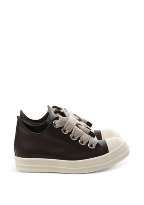Rick Owens leather low-top sneakers - Brown