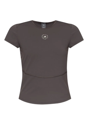 adidas by Stella McCartney logo-detail T-shirt - Grey