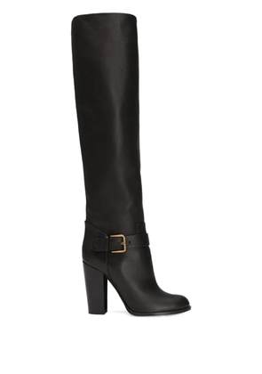 Dolce & Gabbana leather knee-high boots - Black