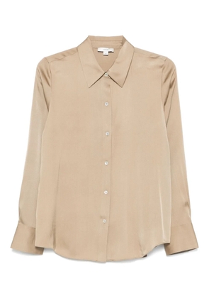 Vince silk-bended shirt - Brown