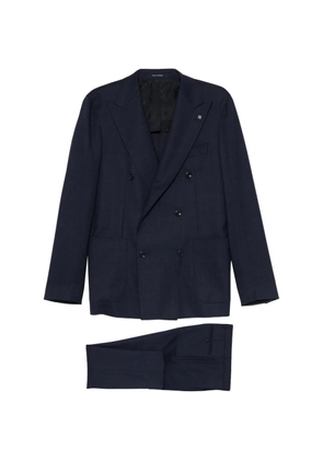 Tagliatore double-breasted wool suit - Blue