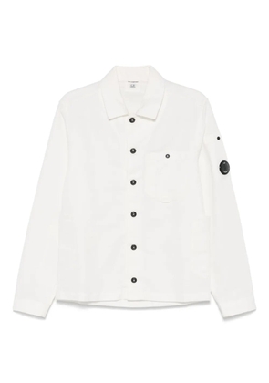 C.P. Company Lens-detailed overshirt - White