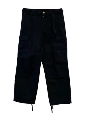 sacai belted trousers - Black