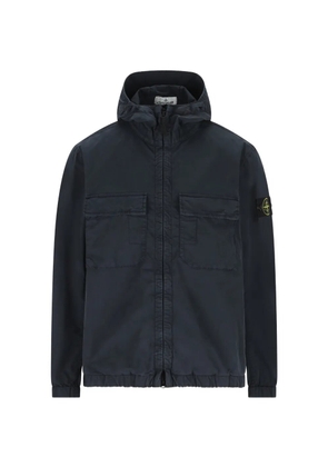 Stone Island chest-pocket hooded jacket - Blue