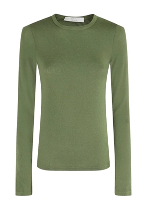 Tela crew-neck long-sleeve sweater - Green