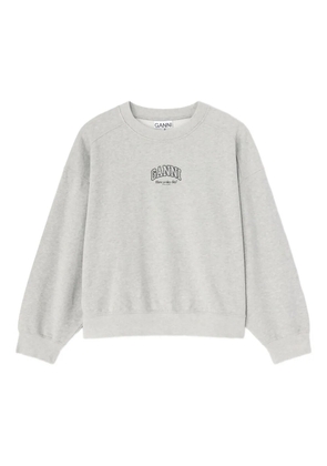 GANNI logo sweatshirt - Grey