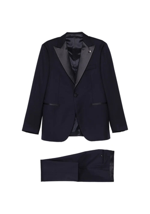 Tagliatore shawl-lapel single-breasted suit (set of three) - Blue