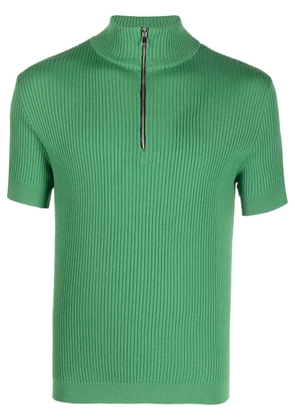 Winnie NY ribbed-knit short-sleeve jumper - Green