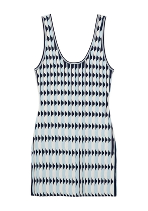 Simkhai Lorien patterned mini dress - Blue