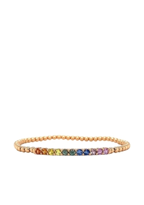 Lisa Nik 18K rose gold sapphire bracelet - Pink