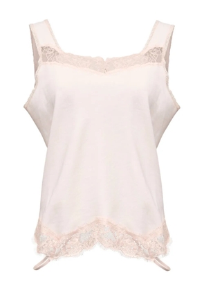 MM6 Maison Margiela lace trim top - Pink