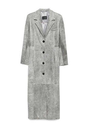 Manokhi leather coat - Grey