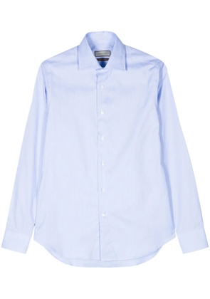 Canali long-sleeve cotton shirt - Blue
