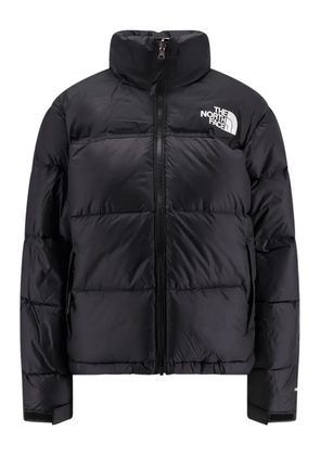 The North Face logo-embroidered puffer jacket - Black