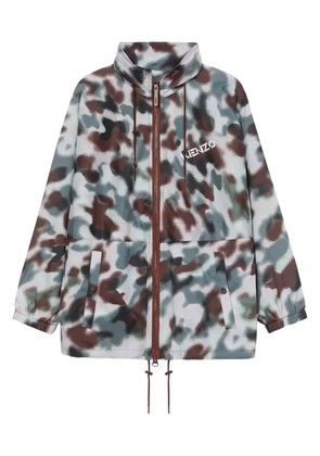 Kenzo logo-print jacket - Blue