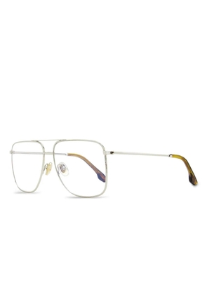 Victoria Beckham Eyewear 2212 metallic-frame glasses - Silver
