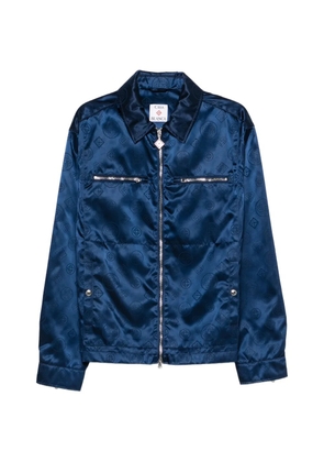 Casablanca patterned zip jacket - Blue