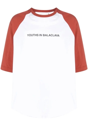 Youths In Balaclava logo-print round-neck T-shirt - White