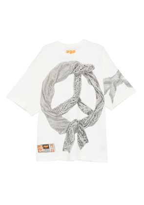 PDF peace-symbol T-shirt - White