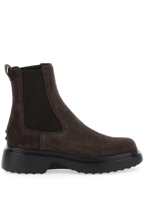 Tod's elastic-panel chelsea boots - Brown