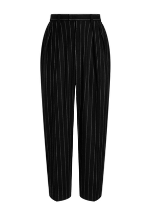 Dolce & Gabbana pinstripe-pattern pleated trousers - Black