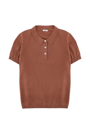 ASPESI button polo T-shirt - Brown