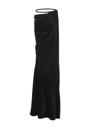 TOM FORD leather-belt draped skirt - Black