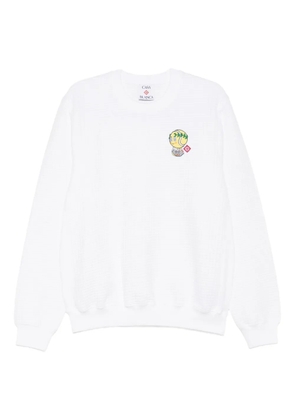 Casablanca Graphic Cotton Sweatshirt - White